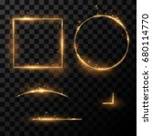 Gold light frames and elements