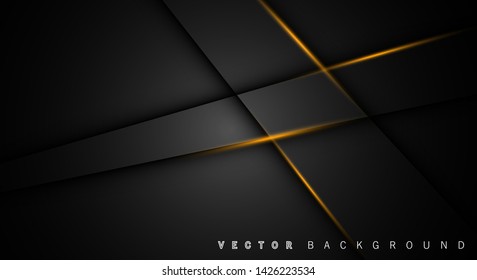 Gold light line shadow dark grey luxury background
