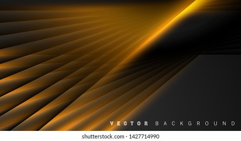 Gold light line shadow dark grey luxury background
