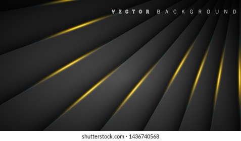 Gold light line shadow dark grey luxury background
