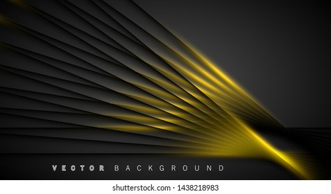 Gold light line shadow dark grey luxury background
