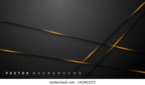 Gold light line shadow dark grey luxury background

