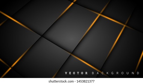 Gold light line shadow dark grey luxury background
