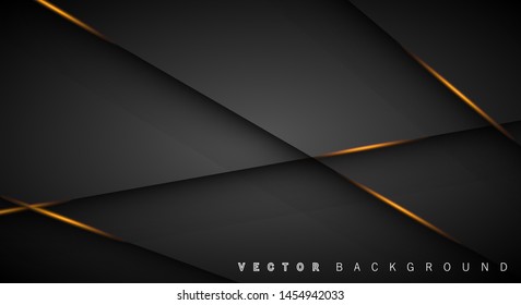Gold light line shadow dark grey luxury background
