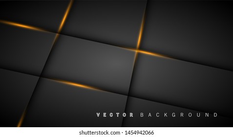 Gold light line shadow dark grey luxury background
