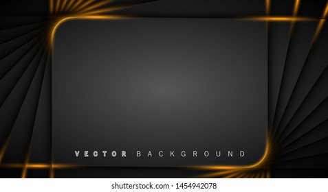 Gold light line shadow dark grey luxury background
