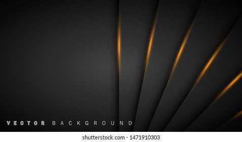 Gold light line shadow dark grey luxury background
