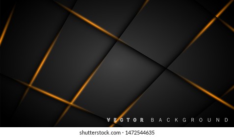 Gold light line shadow dark grey luxury background
