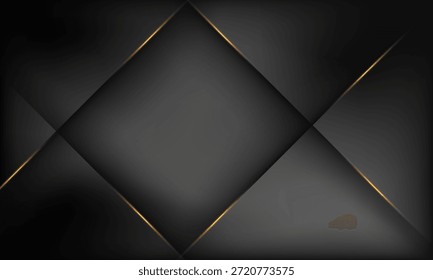 Gold helle Linie Schatten dunkelgrau Luxus Hintergrund.eps 10.
