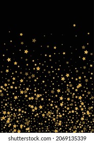 Gold Light Sequin Texture. Firework Spark Design. Gradient Confetti Spray Background. Glow Glitter Pattern. Golden Shimmer Illustration