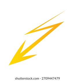goldener Blitzpfeil