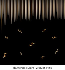 Gold lights rays scene background