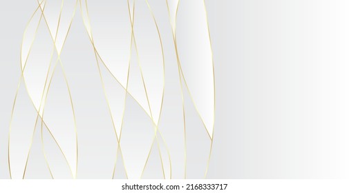 Gold line background. Luxury golden pattern