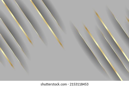 Gold line background. Luxury pattern