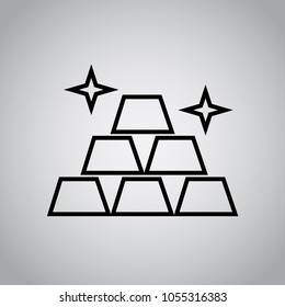 gold line icon