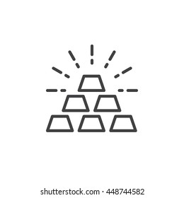 gold line icon, outline vector logo, linear pictogram isolated on white, pixel perfect illustration
