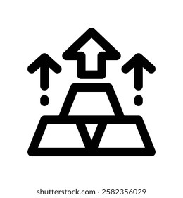 gold line icon. vector icon for your website, mobile, presentation, and logo design.
