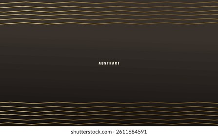 Gold Line Luxury Background, eps 10