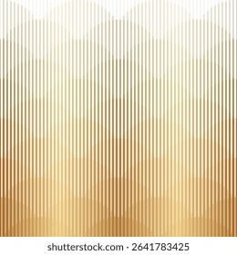 Gold line pattern. Golden line pattern isolated on white background. Abstract geometric tile. Halftone degraded. Fading patern. Gradient fadew. Modern faded trellis. Fades prints. Vector illustration