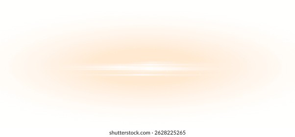 Gold line png with glow, flare, and sparkle. Abstract luminous effect with glitter, star, and ray on a dark background. Bright futuristic design element for digital, Christmas, and space art.