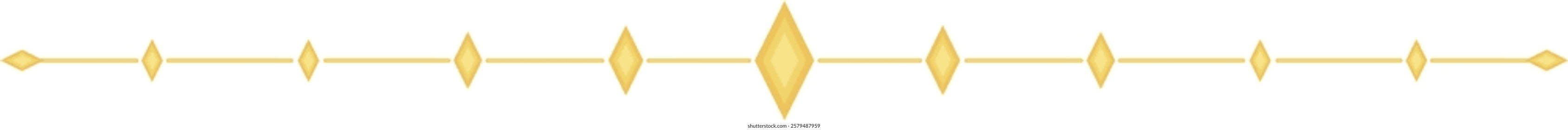 Gold Line. Simple Style Vintage Divider.