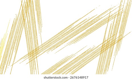 Gold line Swash Shape. Shiny Stroke Luxury Party Decorative Element