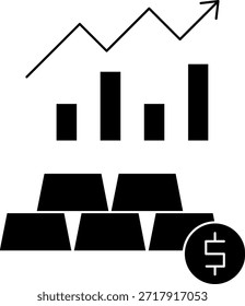 Diseño de icono de Vector de línea dorada