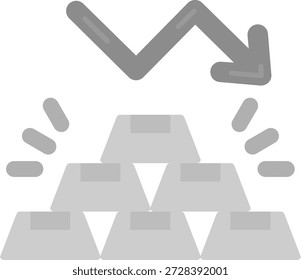 Gold Line Vektor Icon Design