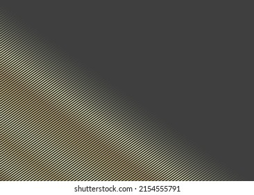 Gold line wave background. Lauxury pattern