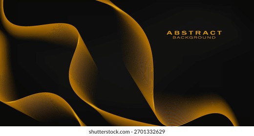 Onda de la línea dorada. Ladrillos Art Deco geométricos lineales. estilo retro. Patrón sin costuras de lujo. Embalaje o diseño de menú. Ilustración vectorial