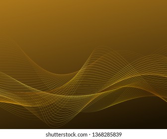 Gold lines background decor