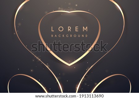 Gold lines background with sparks