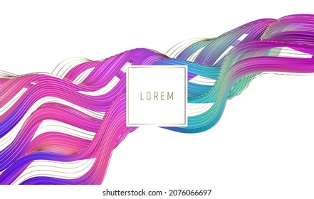 Gold-Linien-Vorlage, künstlerisches Cover-Design, bunte luxuriöse Hintergründe. Trendy-Muster, grafisches Poster, Karten. Vektorgrafik
