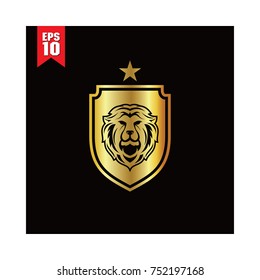 gold lion shield logo