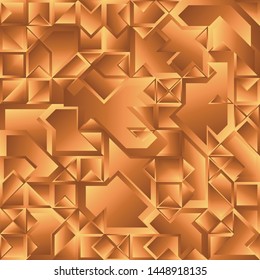 Diseño de fondo geométrico con líquido dorado, formas de fondo geométrico con gradiente fluido Composición artística, afiche de diseño minimo futurista, plantilla creativa de festival abstracto