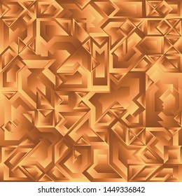 Gold Liquid Geometric Background Design, Fluid Gradient Geometric Backdrop Shapes Art Composition, Futuristic Minimal Design Poster, Abstract Fest Creative Template