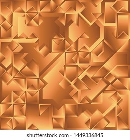Gold Liquid Geometric Background Design, Fluid Gradient Geometric Backdrop Shapes Art Composition, Futuristic Minimal Design Poster, Abstract Fest Creative Template