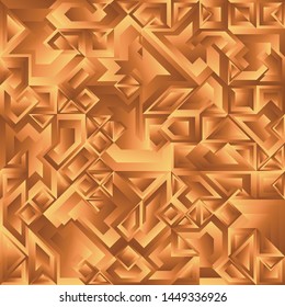 Diseño de fondo geométrico con líquido dorado, formas de fondo geométrico con gradiente fluido Composición artística, afiche de diseño minimo futurista, plantilla creativa de festival abstracto