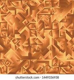Gold Liquid Geometric Background Design, Fluid Gradient Geometric Backdrop Shapes Art Composition, Futuristic Minimal Design Poster, Abstract Fest Creative Template