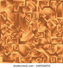 Gold Liquid Geometric Background Design, Fluid Gradient Geometric Backdrop Shapes Art Composition, Futuristic Minimal Design Poster, Abstract Fest Creative Template