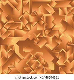 Gold Liquid Geometric Background Design, Fluid Gradient Geometric Backdrop Shapes Art Composition, Futuristic Minimal Design Poster, Abstract Fest Creative Template