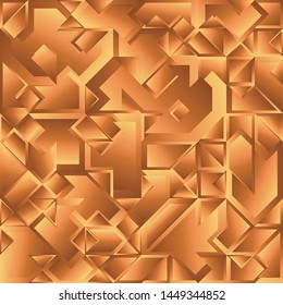 Gold Liquid Geometric Background Design, Fluid Gradient Geometric Backdrop Shapes Art Composition, Futuristic Minimal Design Poster, Abstract Fest Creative Template