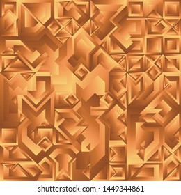 Gold Liquid Geometric Background Design, Fluid Gradient Geometric Backdrop Shapes Art Composition, Futuristic Minimal Design Poster, Abstract Fest Creative Template