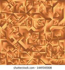 Gold Liquid Geometric Background Design, Fluid Gradient Geometric Backdrop Shapes Art Composition, Futuristic Minimal Design Poster, Abstract Fest Creative Template