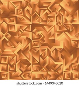 Gold Liquid Geometric Background Design, Fluid Gradient Geometric Backdrop Shapes Art Composition, Futuristic Minimal Design Poster, Abstract Fest Creative Template