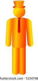 The gold little man