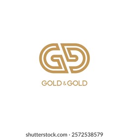 gold logo design with geometry