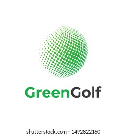 Gold logo with halftone for Golf Community