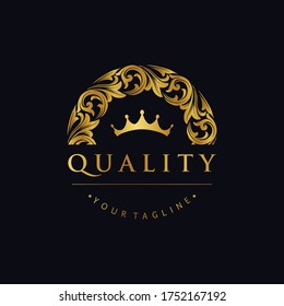 Gold Logo Leaf Ornaments for your boutique fashions business 