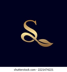 GOLD LOGO S WITH LEAF